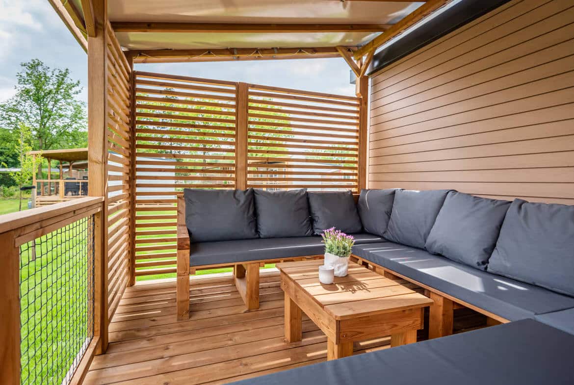 Eurocamp Ultimate Plus Outside Covered Deck