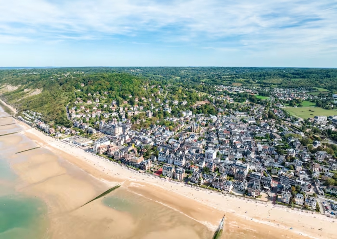 Houlgate Beach in Normandy France