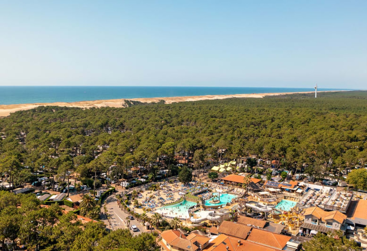 Le Vieux Port View of the campsite and beach best Eurocamp in France